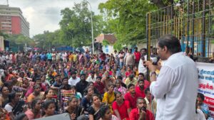Over 1,000 sanitation workers in Chennai protest over long-pending demands