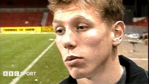 Bellamy scores 1998 winner for Wales against Denmark