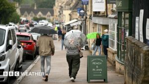 Turning cooler with wet and windy weather forecast for UK this week