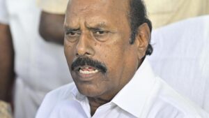 E.V. Velu, others booked for illegal excavation of lake bed to level venue for party event