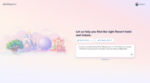 Walt Disney World Brings AI Into Its Booking Site