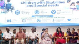 Camp in Chennai for 28 out-of-school children with disabilities