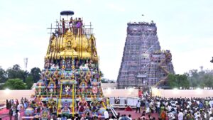 Devotees gather in thousands for historic consecration of Meenakshi temple in Madurai