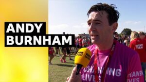 'I loved it' – Andy Burnham completes Great North Run