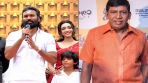 தனுஷ் பேசும்போது வடிவேலு போட்ட அலப்பறை.. இப்போவே ஆரமிச்சிட்டாரே ப்பா