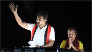 லாட்டரி அமைச்சர், உருட்டு கட்டை அமைச்சர், பவுடர் அமைச்சர்.. தாராபுரத்தில் உதயநிதி ஸ்டாலின் அட்டாக்!