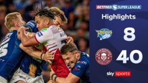 Wigan thrash Leeds to take control of Shield race