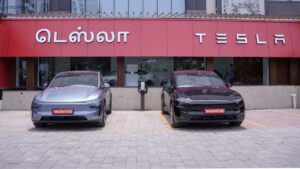 சென்னையில் காலடி பதித்தது டெஸ்லா கார் நிறுவனம்… எக்ஸ்பிரஸ் அவென்யூ மாலில் ஷோரூம் திறப்பு