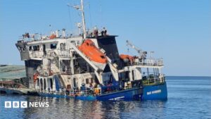 Zelensky condemns 'horrific' Russian strike on boat carrying corn in Black Sea