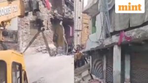 Four-storey housing building collapse in Delhi's Seemapuri, several feared trapped