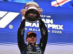 Red Bull’s Verstappen wins rain-delayed Bahrain GP F1 race in Sepang