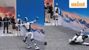 When humanoid robot fell during Kung Fu China demo, losing part of leg – What went wrong? Chinese social media reactions
