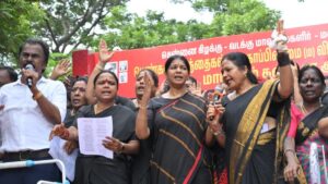 DMK women cadre protest across Tamil Nadu over price rise, law and order