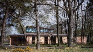 PagePark uses local stone and timber for school wellbeing hub in Edinburgh