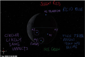 Artemis II Crew Moon Photo Annotations
