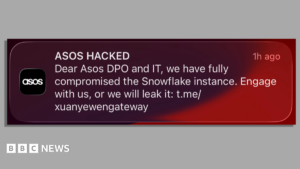 What can I do to protect myself after 'Asos hacked' message?
