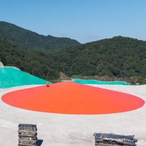 Luminous viewpoint by Ryue Nishizawa rises within Japanese landfill site