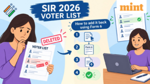 SIR 2026 voter list: Name deleted? A step-by-step guide on how to get it added back — Form 6 explained