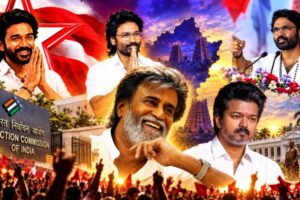 தலைவர் ஆசியுடன் அரசியல் எண்ட்ரி…ஆட்டத்தை தொடங்கும் தனுஷ்…ஆட்டம் காணுமா தவெக?
