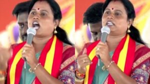 தண்டரை புதுச்சேரியில் வாக்குப் பதிவு நிறுத்தம்! மரகதம் குமரவேலுக்கு நேர் பட்டனில் கருப்பு மை!