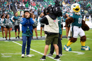 NASA Astronaut Christina Koch at Eagles vs. Rams