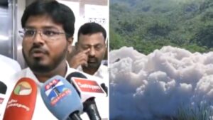 “நொய்யல் ஆற்றில் நுரை வருவதற்கு சோப்பு, ஷாம்பு தான் காரணம்”- சுற்றுச்சூழல் அமைச்சரின் 'பலே’ விளக்கம்