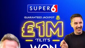 Super 6 jackpot still at £1m!