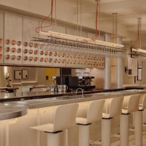 Atelier Zébulon Perron draws on metabolist influence for Montreal bistro